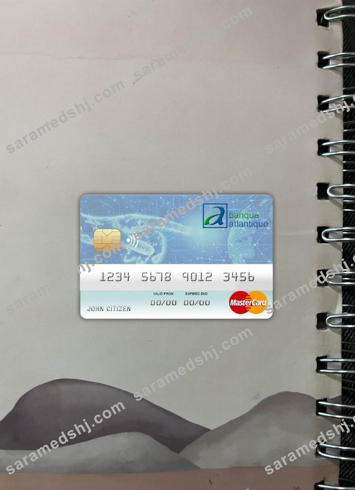 Benin Atlantique bank mastercard photolook front